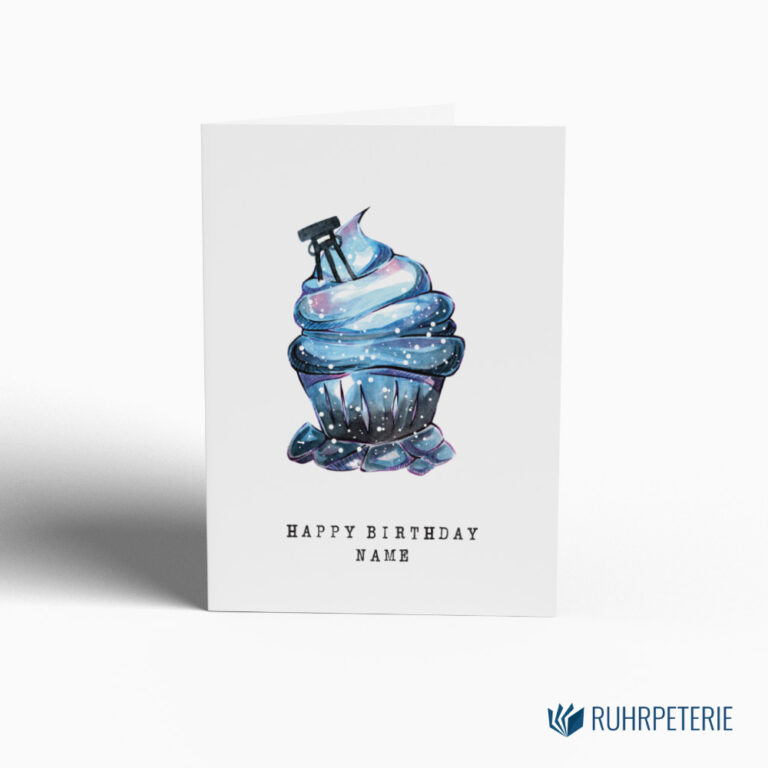 Geburtstagskarte-ruhrpott-cupcake-blau-papeterie-online-shop