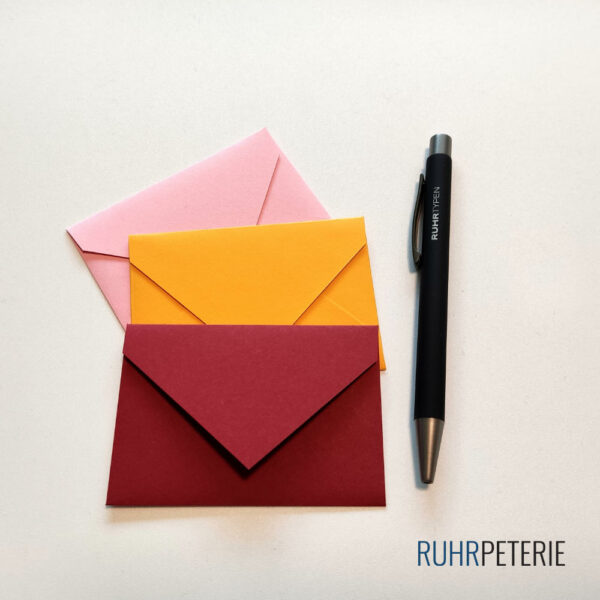 Handgemachte Briefumschläge warm von Papeterie Online Shop Bochum