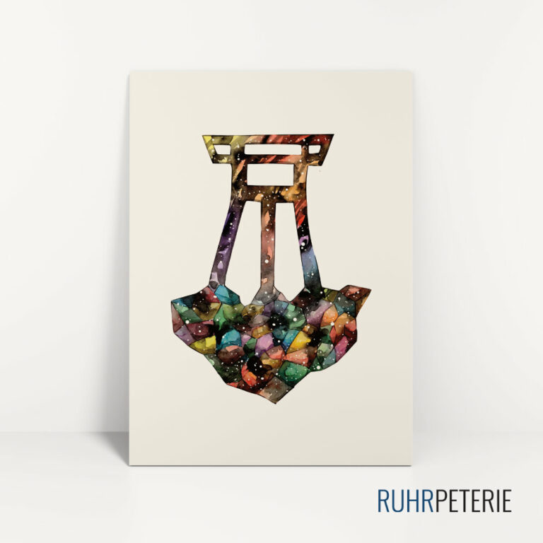 Ruhrpott-Kunst-Foerderturm-bunt-Papeterie-Online-Shop