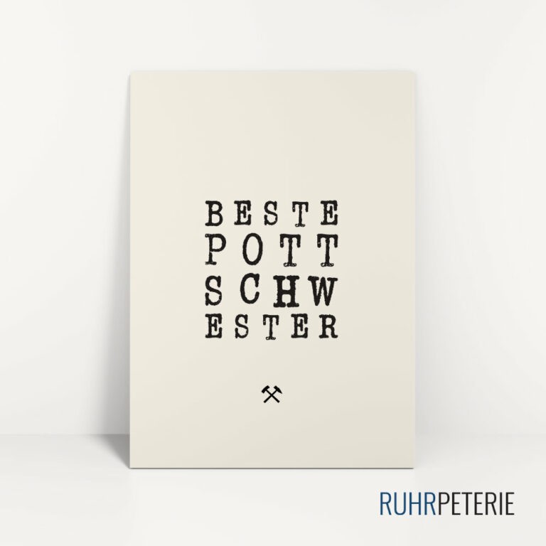 Ruhrpott-Spruch-Beste-Pott-Schwester-Papeterie-Online-Shop