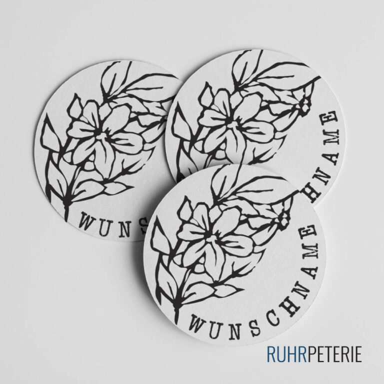 Runde-Sticker-Blumen-Wunschname-Papeterie-Online-Shop-Bochum