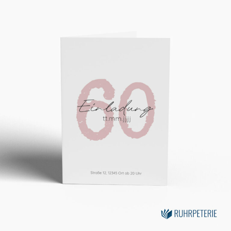 Einladungskarte-Geburtstag-60-Jahre-Papeterie-Online-Shop-Bochum