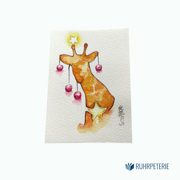 Original-Zeichnung-Giraffe-PsychoKitty